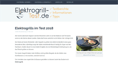 Desktop Screenshot of elektrogrill-test.de