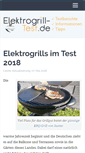 Mobile Screenshot of elektrogrill-test.de