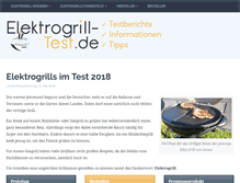 Tablet Screenshot of elektrogrill-test.de